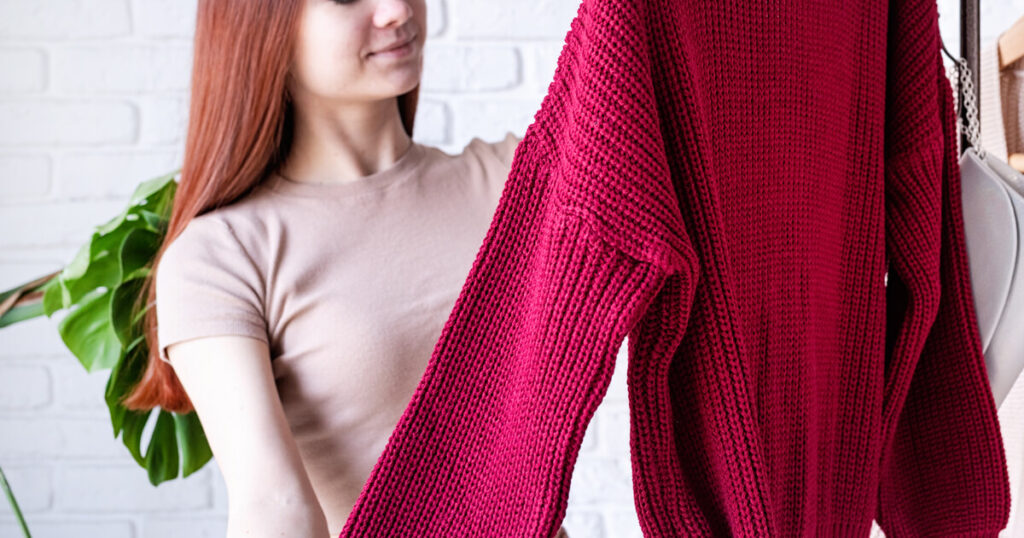 วิธีซักแห้งเสื้อกันหนาว