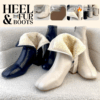 SH18 HEEL AND FUR BOOTS บูทส้นสูงลุยหิมะบุขนกันหนาว