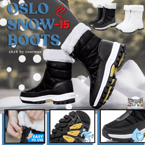 SH28 OSLO SNOW BOOTS รองเท้าบูทเดินบนหิมะ กันน้ำ กันลม สวมใส่สบายในอากาศติดลบ -15 องศา