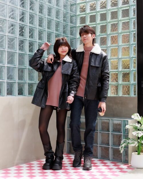 CO172 EMILY JACKET เสื้อหนังกันหนาวบุขน