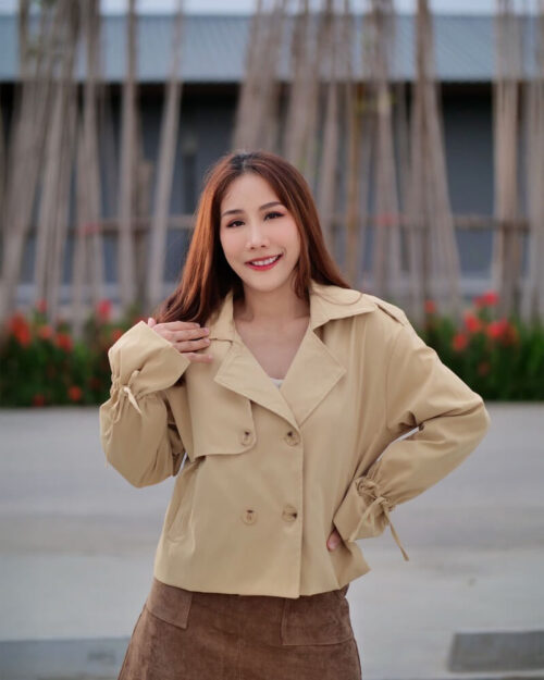 CO76 SHORT TRENCH COAT เสื้อเทรนช์โค้ทสั้น