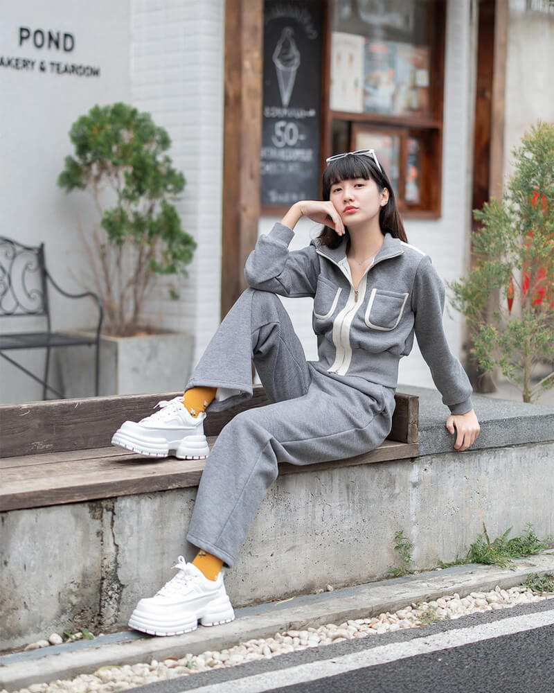 H20 SNEAKERS SPORT STYLE สนีกเกอร์แฟชั่น Y2K - Image 5