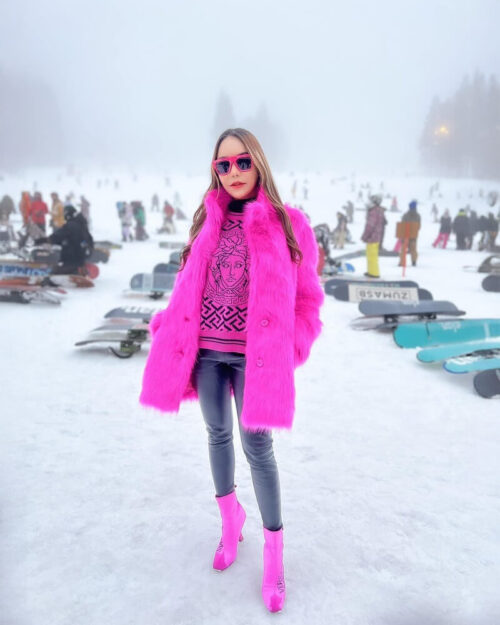 LG13 เลกกิ้งหนังบุขนแกะกันหนาว 3000D