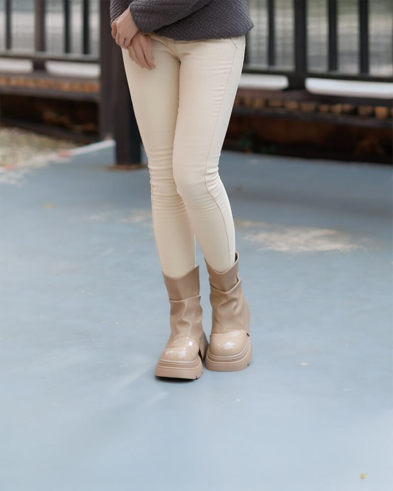 SH24 EMMA BOOTS รองเท้าบูทหนังแก้วลุยหิมะ กันน้ำ - Image 5