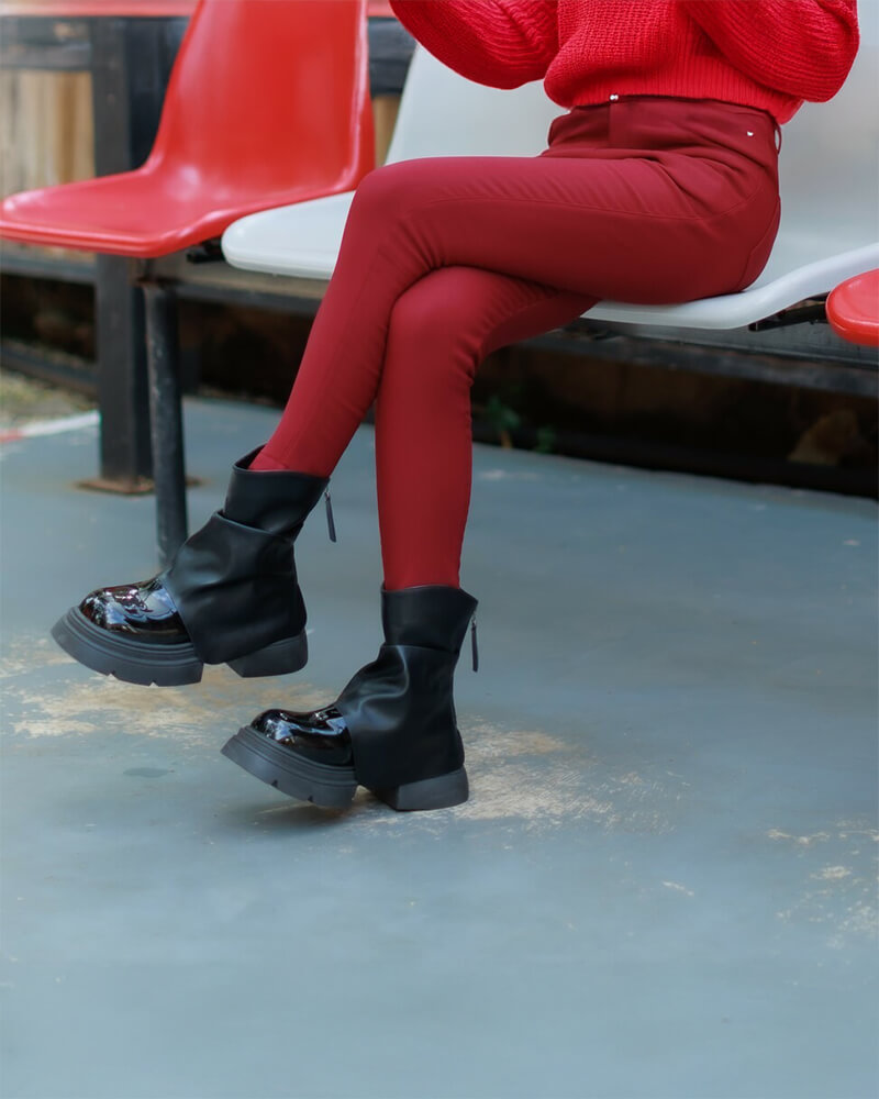 SH24 EMMA BOOTS รองเท้าบูทหนังแก้วลุยหิมะ กันน้ำ - Image 4