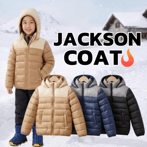 KC44 โค้ทดาวน์เด็ก ลายทูโทน JACKSON COAT