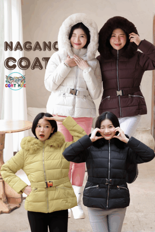 CO203 NAGANO COAT เสื้อโค้ทกันหนาว-10 องศา แบบสั้น มีฮู้ดพร้อมเฟอร์