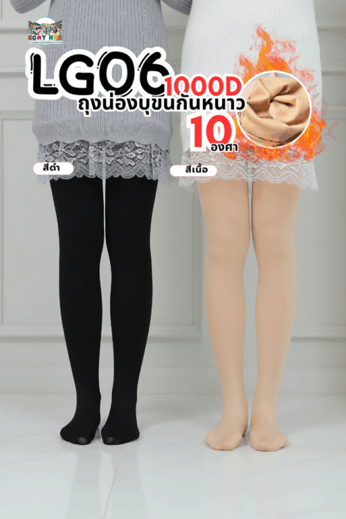 LG06 ถุงน่องกันหนาว 10 องศาขึ้นไป รุ่น TIGHTS1000D
