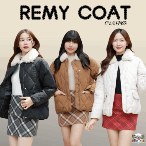 CO178 REMY COAT เสื้อกันหนาวลุยหิมะ - 5 องศา แต่งคอเฟอร์