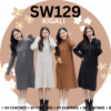 SW129 KIGALI เดรสสเวตเตอร์คอเต่ามีซิป