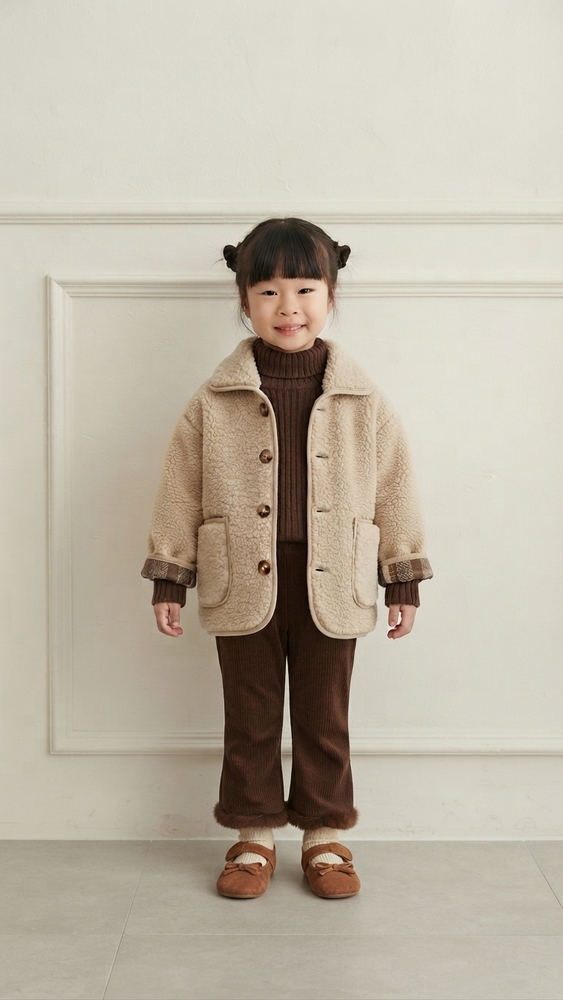 KC48 MUFFIN JACKET โค้ทแจ็คเก็ตขนแกะ สำหรับเด็ก