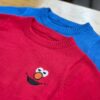 KS17💖MINI ELMO สเวตเตอร์คอกลม ไม่บุขนสำหรับเด็ก