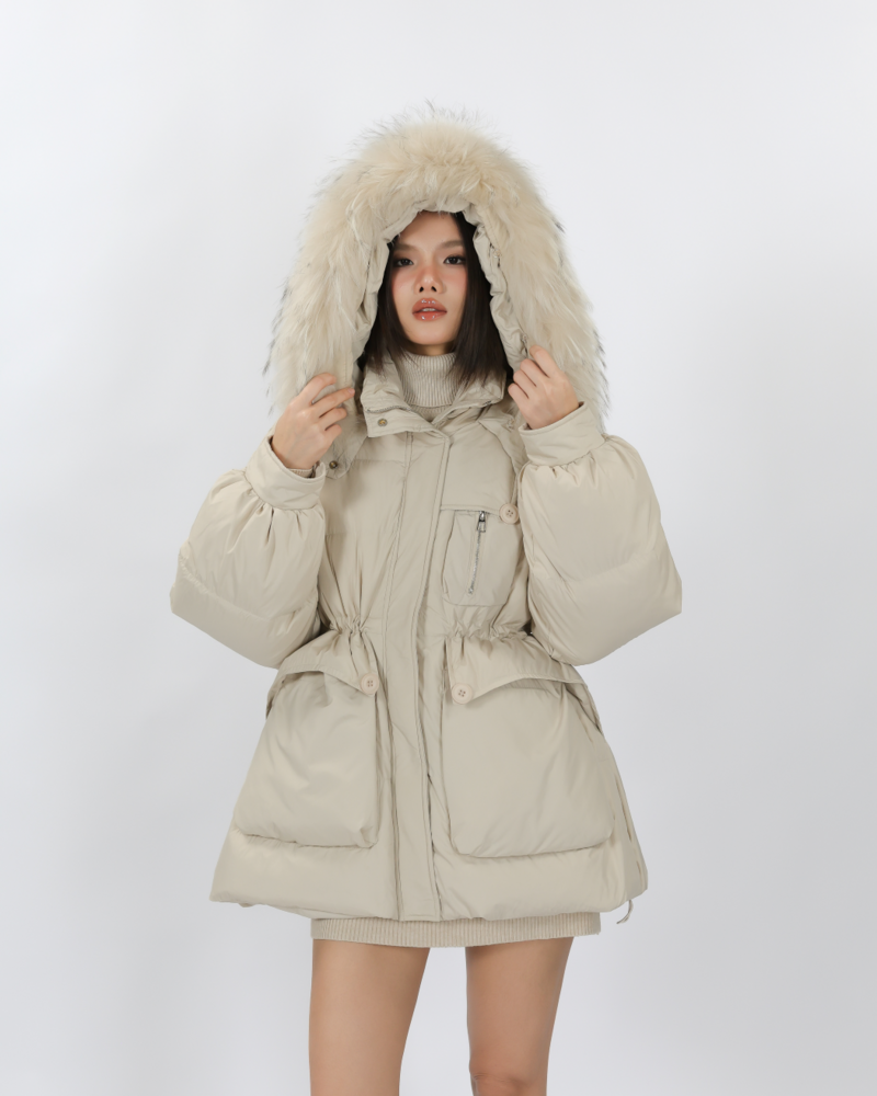 Co209 LOLITA COAT โค้ทขนห่านแท้ เฟอร์ แลคคูณแท้