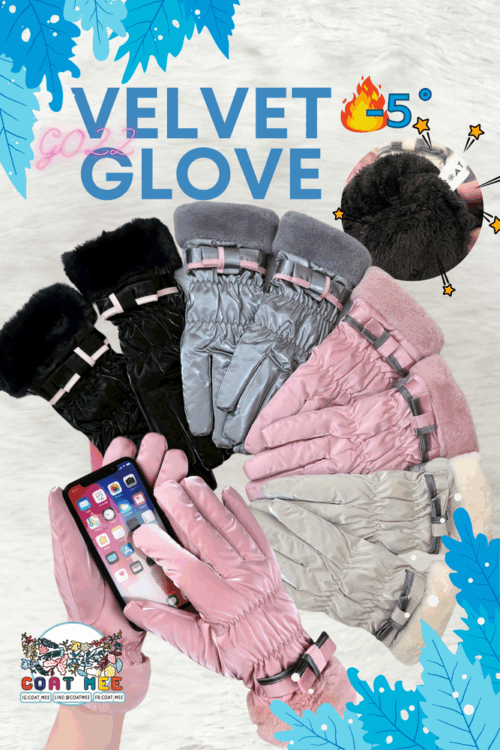 GO22 🙌 VELVET GLOVE ถุงมือกันหนาว -5