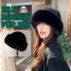 HA17 ROUNDY FUR HATหมวกไหมพรมกันหนาวเฟอร์รอบ