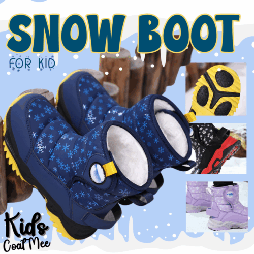KB37 💖 SNOW BOOT FOR KID รองเท้าบูทเด็ก ลุยหิมะบุขนหนา