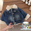 เสื้อยีนส์เด็กบุขนกันหนาว รุ่น KC43 FLEECE JEAN FOR KID COATMEE
