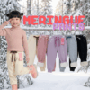 KP38 meringue pants 💖 กางเกงวอร์มบุขนสำหรับเด็ก