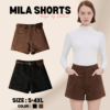 PT24 MILA SHORTS กางเกงขาสั้นผ้า Suede