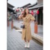 DA21 TRENCH DRESS เทรนช์เดรสผ้าสูท