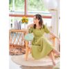 DA22 Olive dress เดรสสีเขียวทรงเจ้าหญิง