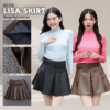 SK170 LISA SKIRT กระโปรงหนังแบบพลีส