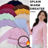 SW64 PLAIN WARM SWEATER เสื้อสเวตเตอร์บุขนคอปีน