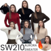 SW210 AURORA SWEATER สเวตเตอร์บุขนคอระบาย